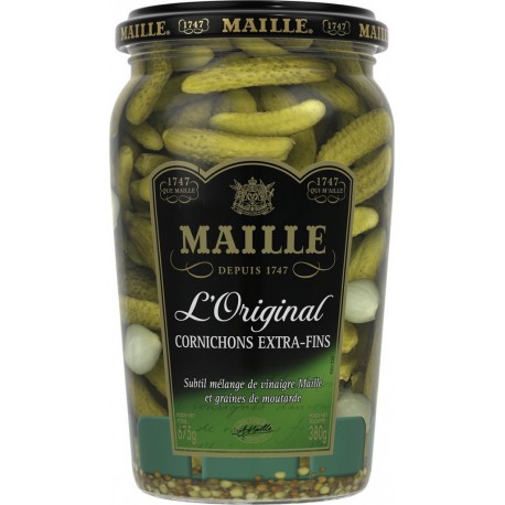 Maille Cornichons extra fins 380g égouttés 675g