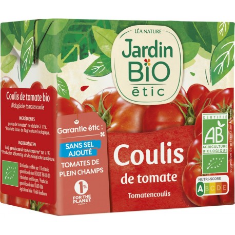 Jardin Bio Logique Coulis de tomate Bio JARDIN BIO'LOGIQUE