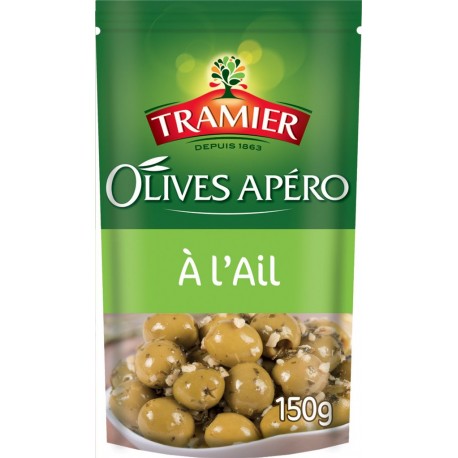 Tramier Olives vertes apéro à l'ail