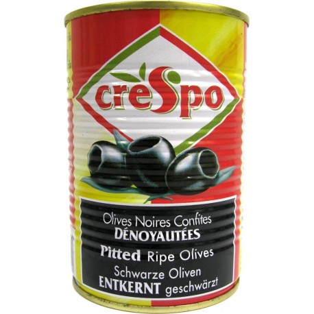 Crespo Olives noires dénoyautées 180g