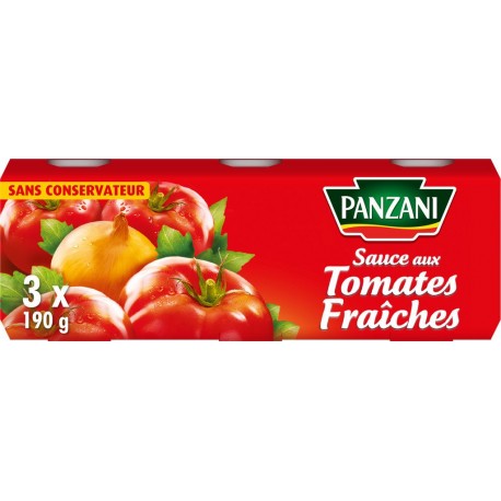 Panzani Sauce aux tomates fraîches 3x190g