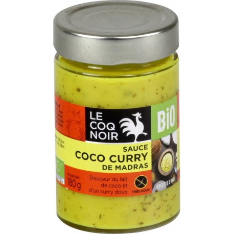 Le Coq Noir Sauce bio coco curry très doux