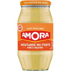 Amora Moutarde mi forte goût équilibré 415g