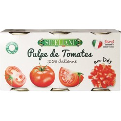 Siceliani Pulpe de tomates 100% tomates fraîches