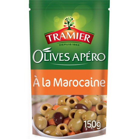 Tramier Olives vertes et noires apéro à la marocaine