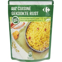 Carrefour Riz cuisiné légumes et curry 250g
