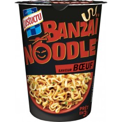 Lustucru Pâtes BANZAÏ NOODLE saveur Bœuf 67g