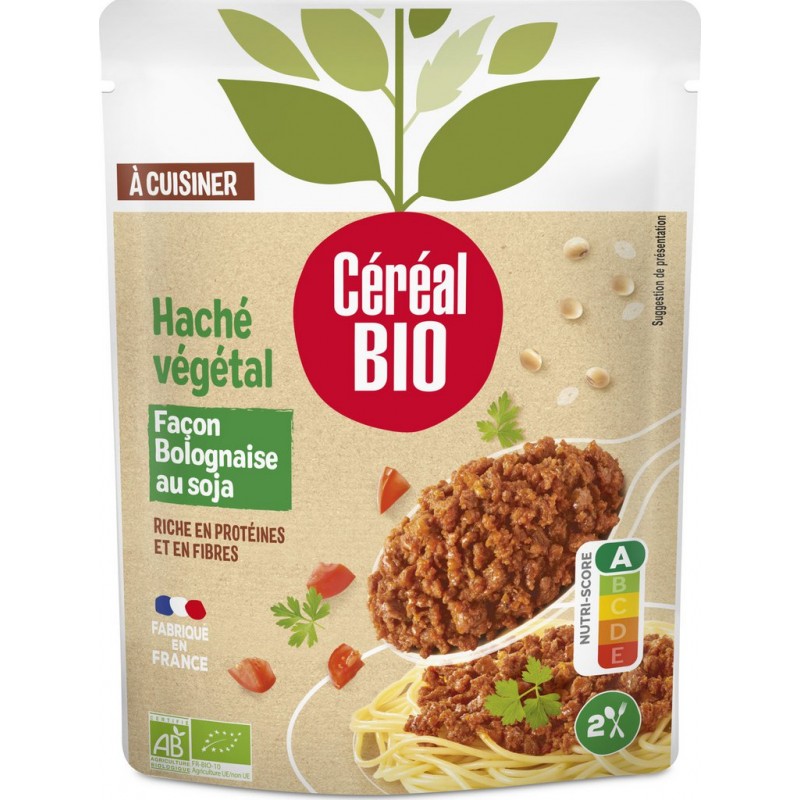 Cereal Bio Plat cuisiné haché façon bolognaise/soja bio 