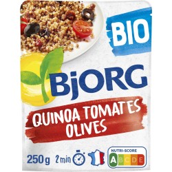 Bjorg Plat cuisiné quinoa tomates olives bio