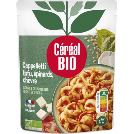 Cereal Cappelletti chèvre tofu & épinard Bio