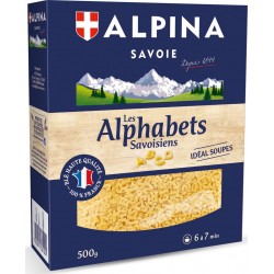 Alpina Savoie Pâtes les alphabets