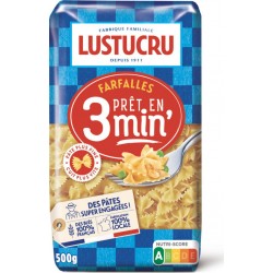 Lustucru Pâtes farfalles al dente en 3 min