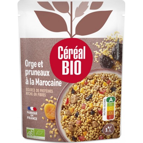 Cereal Orge pruneaux marocaine bio