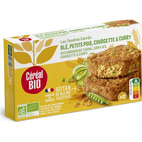 Cereal Bio Galettes de blé petit pois courgette curry Bio