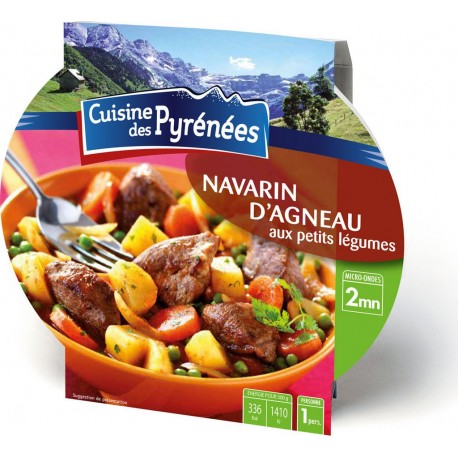 Cuisine Des Pyrenees Plat cuisiné navarin d'agneau aux petits légumes