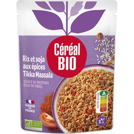 Cereal Bio Riz & soja Tikka Massala bio