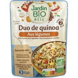 Jardin Bio Logique Plat cuisiné bio Duo de quinoa légumes JARDIN BIO'LOGIQUE