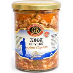 Gastronomie Basque Plat cuisiné Axoa de veau Espelette