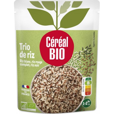 Cereal Bio Riz micro-ondes Bio trio au naturel 2mn