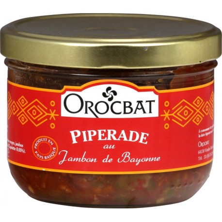 Orocbat Plat cuisiné Piperade au jambon de Bayonne