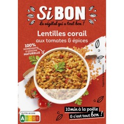 Si BON Lentilles corail aux tomates & épices 280g