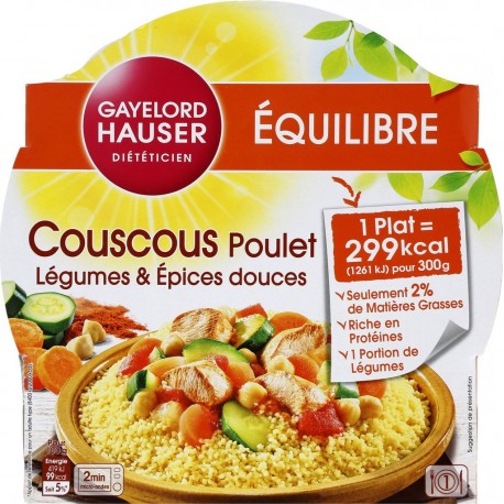 Gayelord Hauser Plat cuisiné couscous épices douces