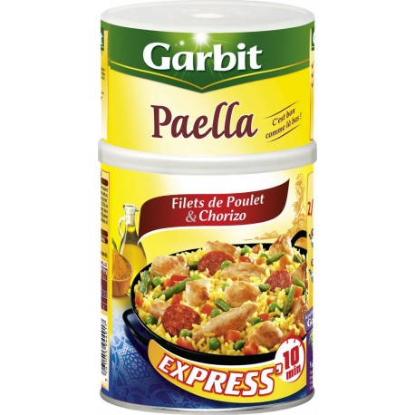 Garbit Plat cuisiné Paëlla filets poulet & chorizo 960g