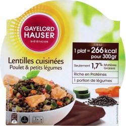 Gayelord Hauser Plats cuisinés lentilles, poulet, légumes