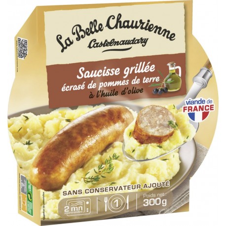 La Belle Chaurienne Plat cuisiné saucisse grillée pomme de terre