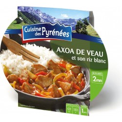 Cuisine Des Pyrenees Plat cuisiné axoa de veau au riz blanc