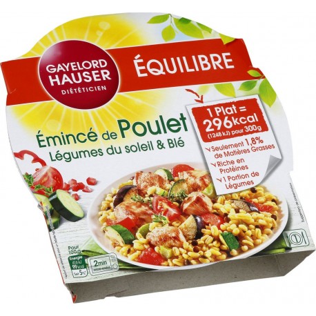 Gayelord Hauser Plats cuisinés poulet, blé, légumes 300g