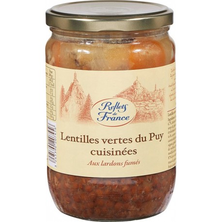 Reflets De France Plat cuisiné lentille lardons