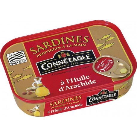 Connetable Sardines à l'huile d'arachide 135g