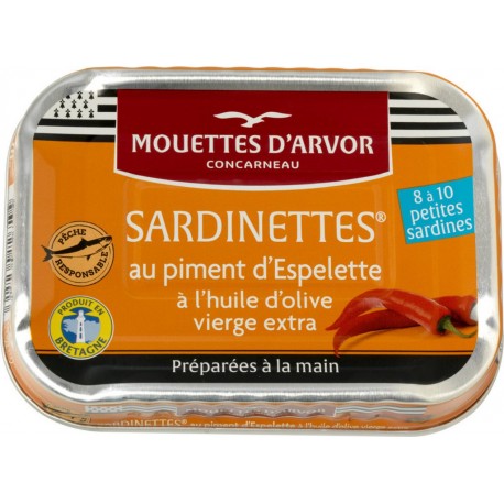 Les Mouettes D Arvor Sardinettes piment d'Espelette LES MOUETTES D'ARVOR
