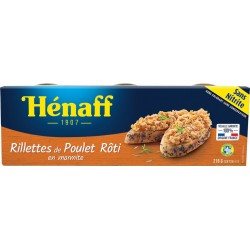 Henaff Rillettes de poulet rôti 3x72g