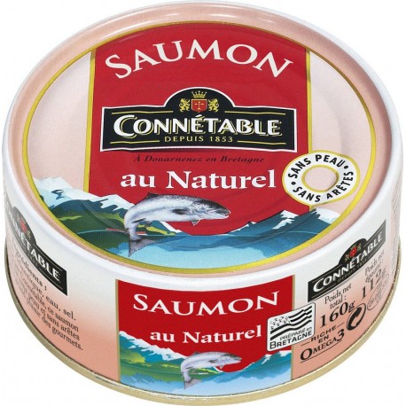 Connetable Saumon Atlantique au naturel 112g