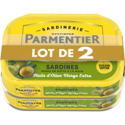 Parmentier sardines huile d'olive 2x135g 270g