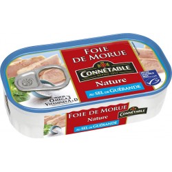 Connetable Foie de morue nature au sel de Guérande