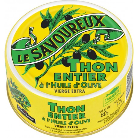 Le Savoureux Thon à l'huile d'olive 80g