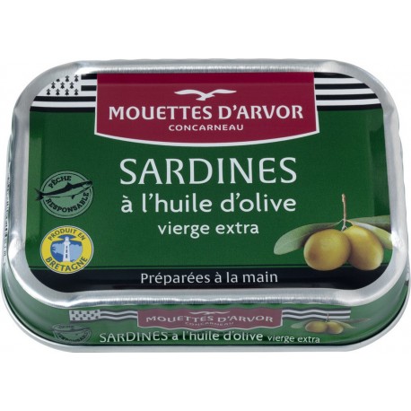 Les Mouettes D Arvor Sardines à l'huile d'olive LES MOUETTES D'ARVOR