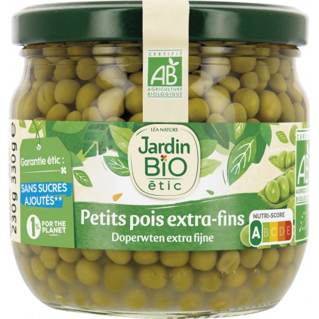 Jardin Bio Logique Petits pois extra fins bio JARDIN BIO'LOGIQUE