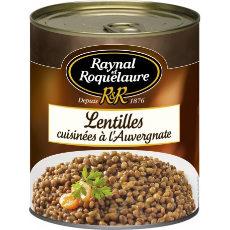 Raynal Et Roquelaure Légumes cuisinés lentilles auvergnates