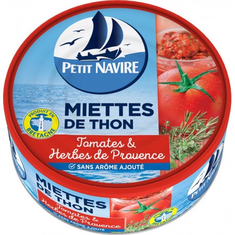 Petit Navire Miettes de thon à la tomate 104g