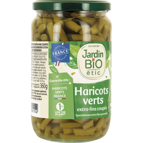 Jardin Bio Logique Haricots verts bio extra fins JARDIN BIO'LOGIQUE