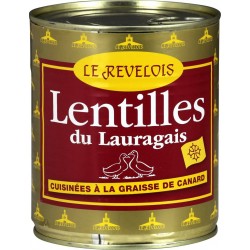 Le Revelois Lentilles du Lauragais graisse canard 840g