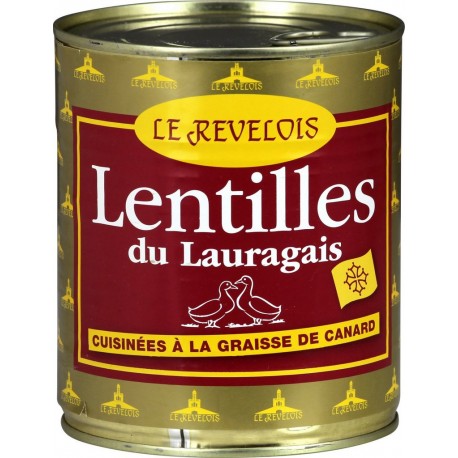 Le Revelois Lentilles du Lauragais graisse canard 840g