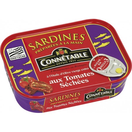 Connetable Sardines huile d'olive et tomates séchées