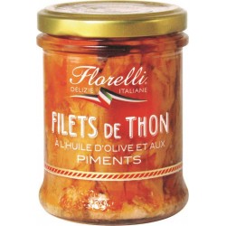 Florelli Filets de thon huile d'olive piments