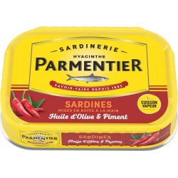 Parmentier Sardines huile d'olive et piment 135g