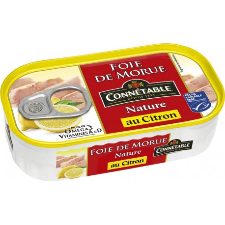 Msc Connetable Foie de morue nature au citron